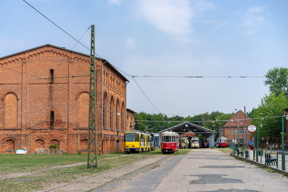 Außengelände Straßenbahnmuseum in Hannover