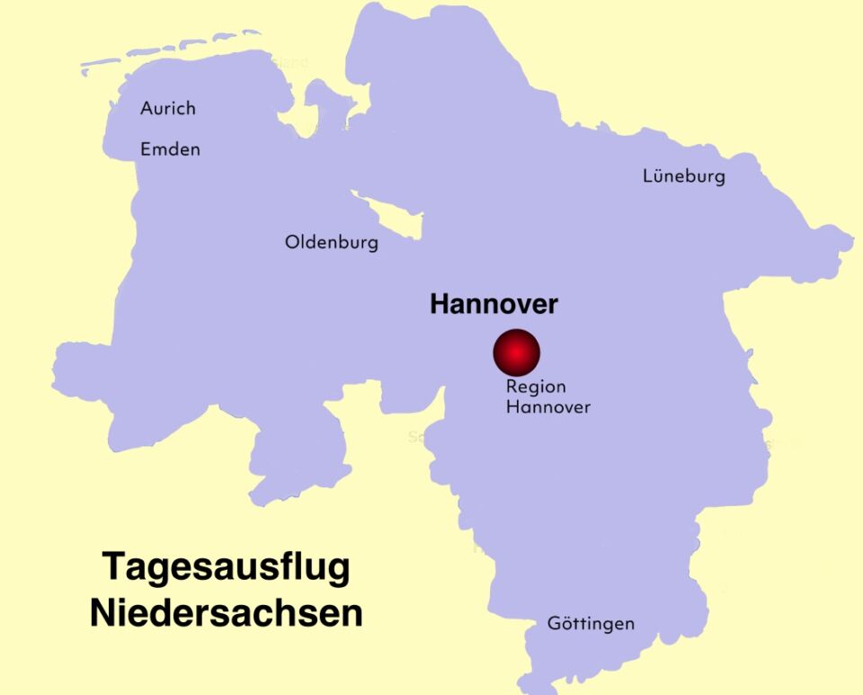 Karte Niedersachsen - Hannover