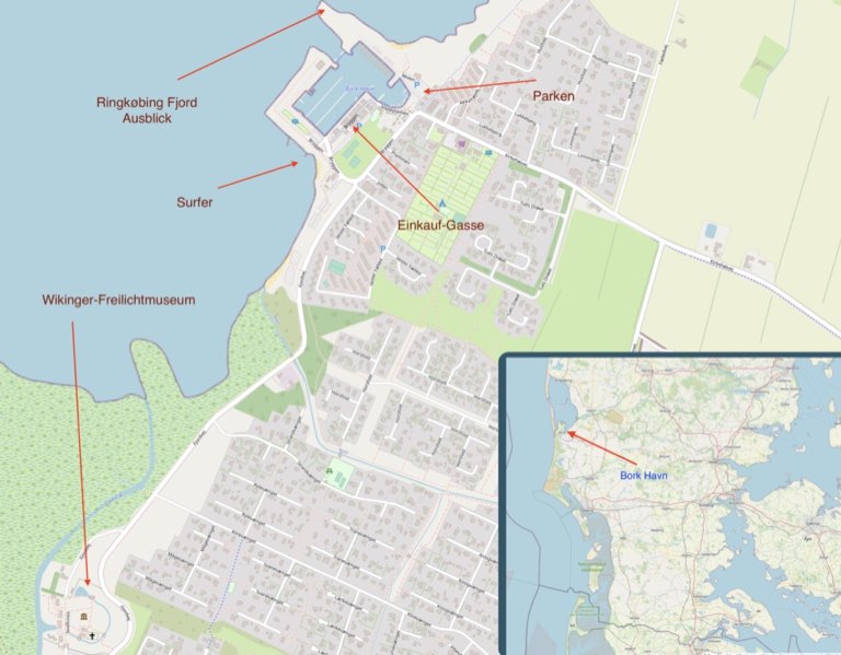 Karte Bork Havn