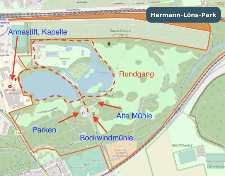 Karte Hermann-Löns-Park