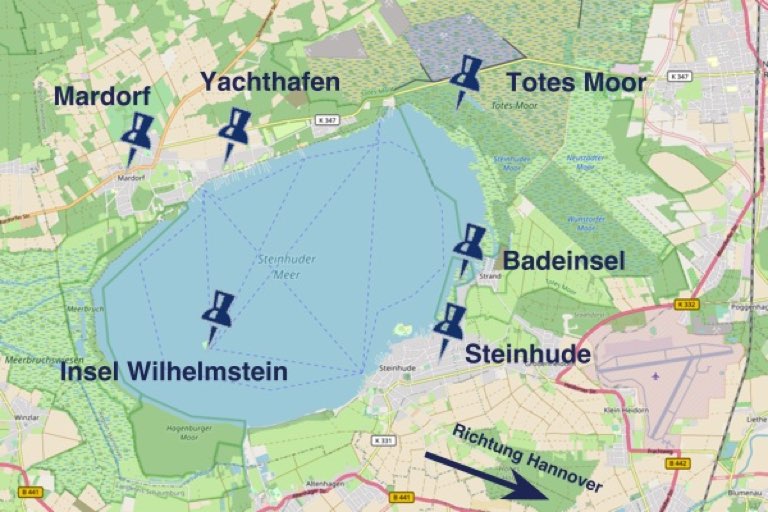 Karte Steinhuder Meer
