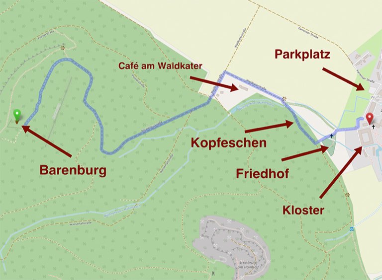 Karte Kloster Wülfinghausen